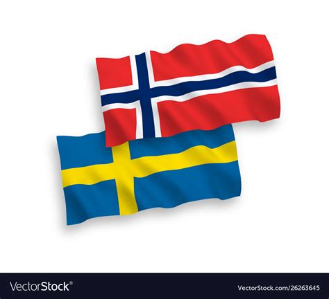 norway and sweden flags
